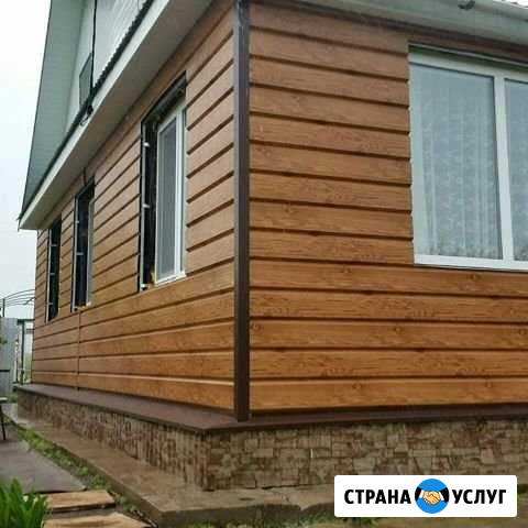 Обшивка дома сайдингом и дёке панелями Заинск - изображение 1
