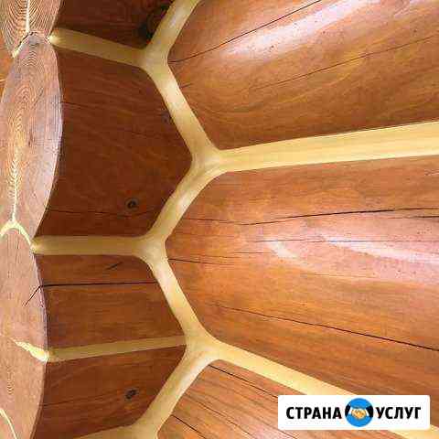 Герметизация,теплый шов сруба под ключ Казань