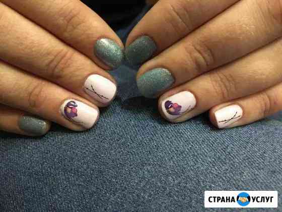 Маникюр, покрытие шеллак (гель лак) просьба писать Мурманск