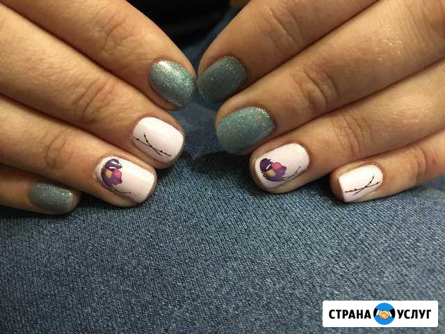 Маникюр, покрытие шеллак (гель лак) просьба писать Мурманск - изображение 1