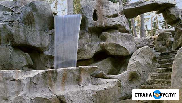 Ландшафт Камень водопад арт-бетон ремонт квартир Тамбов - изображение 1
