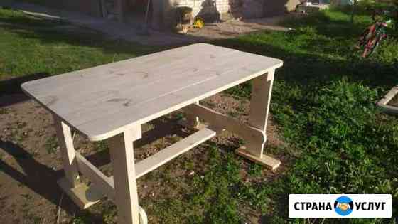 Стол, скамья для бани, дачи, беседки Субханкулово