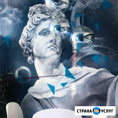 Роспись стен, Аэрография,мелованные доски Москва - изображение 1