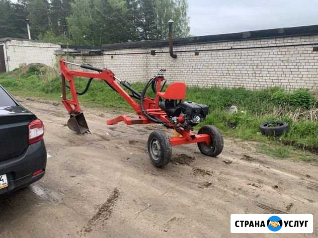 Услуги прицепного мини экскаватора Волгореченск - изображение 1