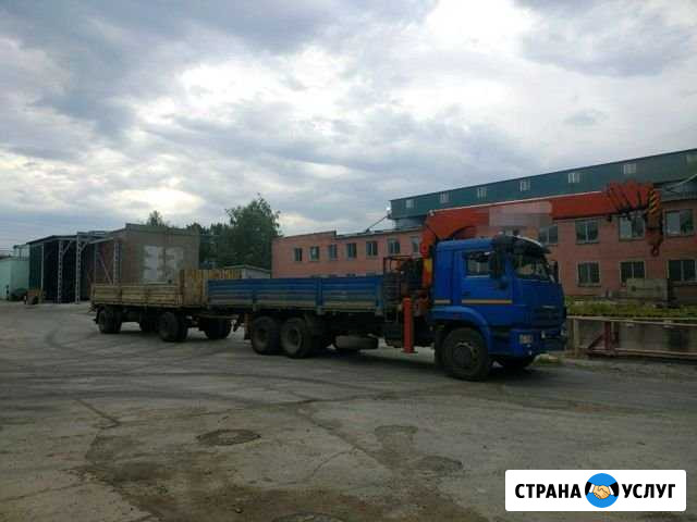 Аренда манипулятора г/п крана 7т г/п борта 14т Казань - изображение 1