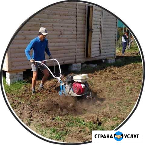 Газон, вспашка земли, покос травы Бор - изображение 1