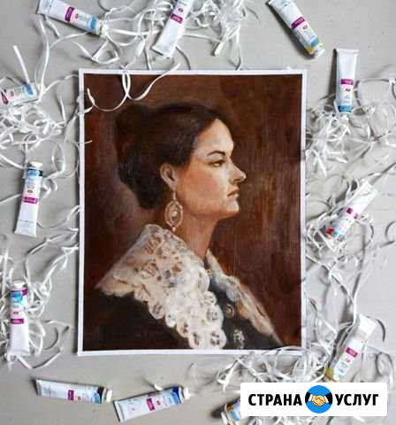 Портрет картина маслом на холсте Краснодар - изображение 1