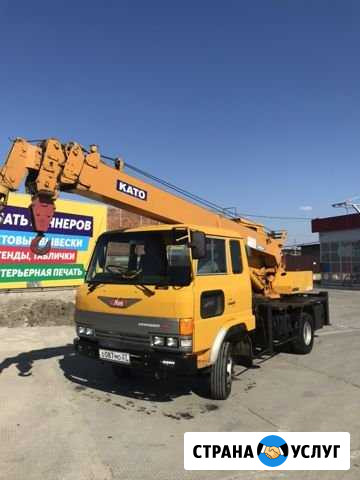 Аренда услуги кран 7 тонн, стрела 22 метра Хабаровск - изображение 1