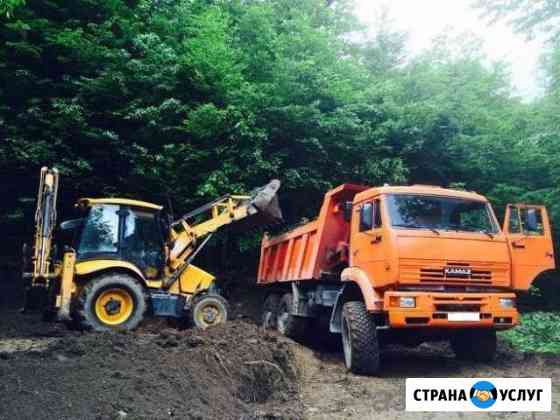 Экскаватор, камаз, Песок, пгс Опочка