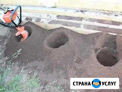 Услуги по бурению ям (лунок),Установка заборов Алексеевка Белгородской области - изображение 1