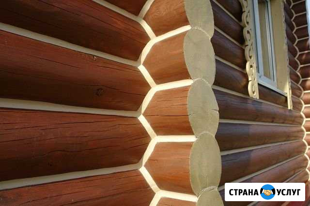 Конопатка шлифовка герметизация. Отделка сруба Москва - изображение 1