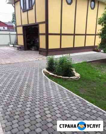 Укладка тротуарной плитки. Благоустройство Гатчина