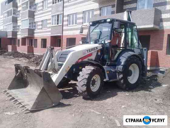 Экскаватор погрузчик + ямобур Краснодар
