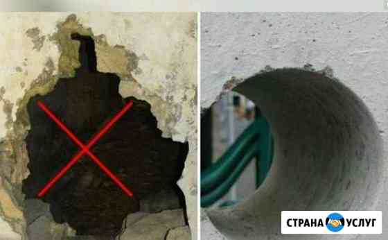 Алмазное сверление бурение отверстий Липецк