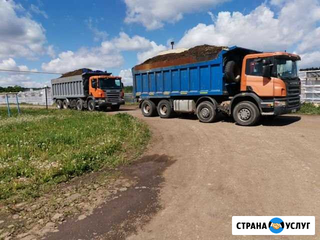Перегной шелуха пгс песок щебень чернозем Октябрьский - изображение 1