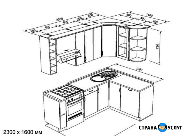 Кухня по вашим размерам Белгород - изображение 1