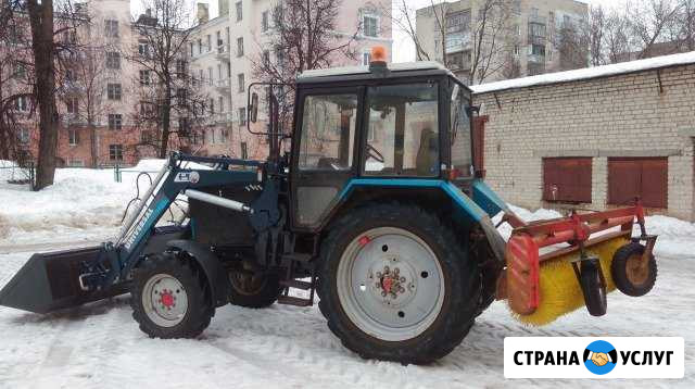 Уборка снега, трактор мтз(погрузчик, щётка,дробилк Нижний Новгород - изображение 1