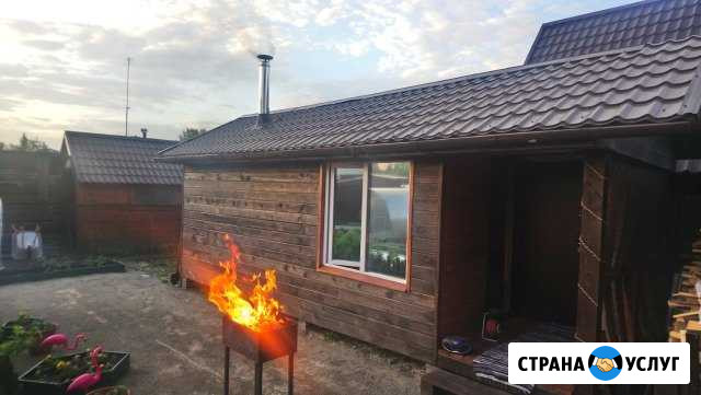 Каркасная банька 3x6 с террасой Красноярск - изображение 1