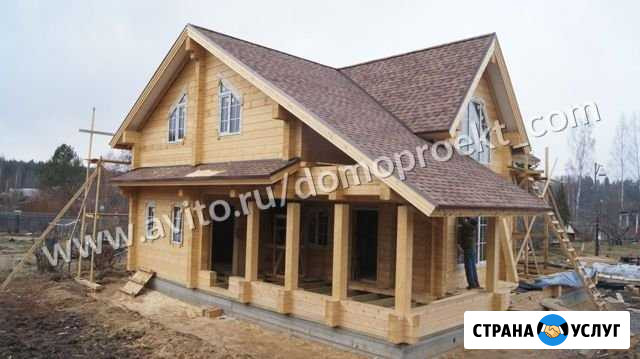 Деревянный дом из бруса по проекту дпк-32 Щёлково - изображение 1