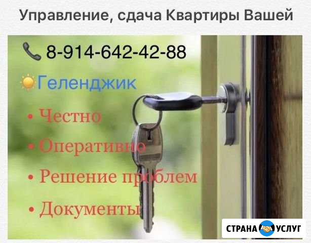 Управление, сдача квартиры Вашей Геленджик - изображение 1