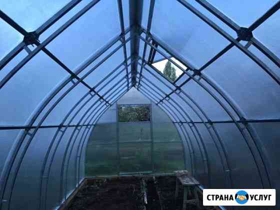Сборка теплицы, установка теплицы Волосово