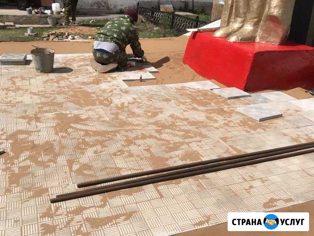Укладка тротуарной плитки, бардюров Соль-Илецк - изображение 1
