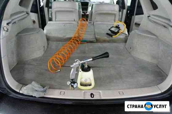 Химчистка салона авто. Полировка фар Омск