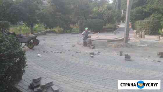 Укладка тротуарной плитки любой сложности Шахты
