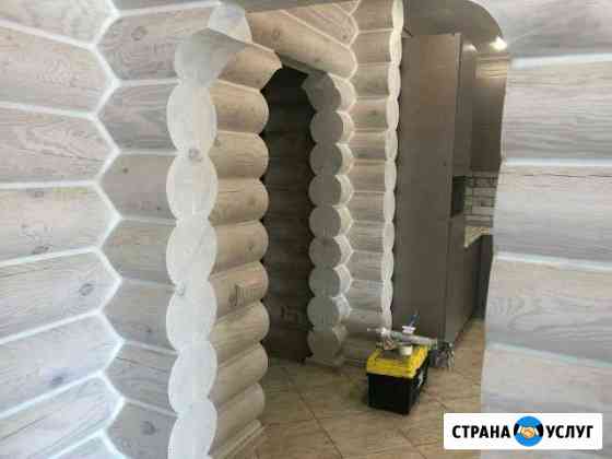 Шлифовка,покраска и герметизация срубов Казань