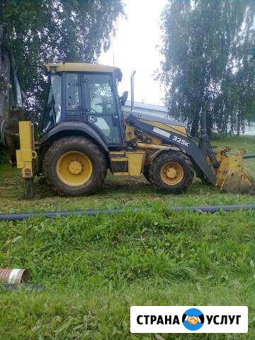 Услуги экскаватора-погрузчика John deere 325k Ижевск - изображение 1