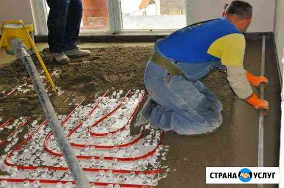 Стяжка пола, Механизированная штукатурка Новопавловск