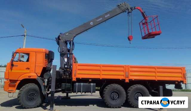 Услуги манипулятора-автовышки Камаз-вездеход 10т Рыбинск - изображение 1