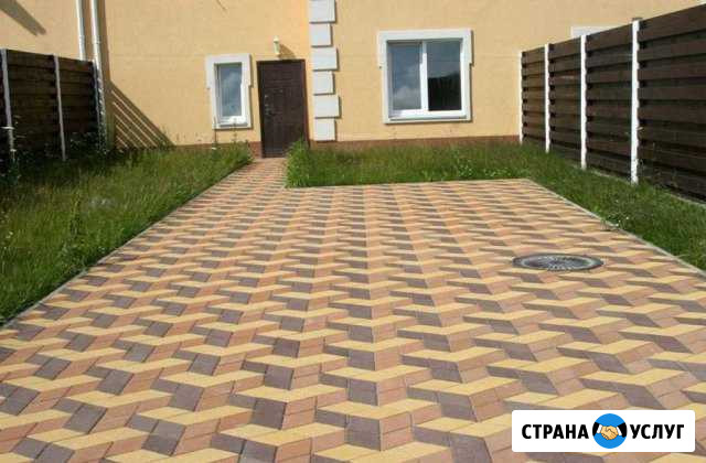Тротуарная плитка брусчатка отмостка Батайск - изображение 1