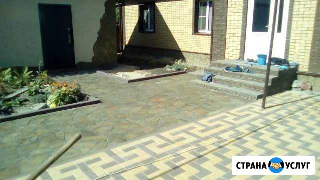 Укладка тротуарной плитки Бобров - изображение 1