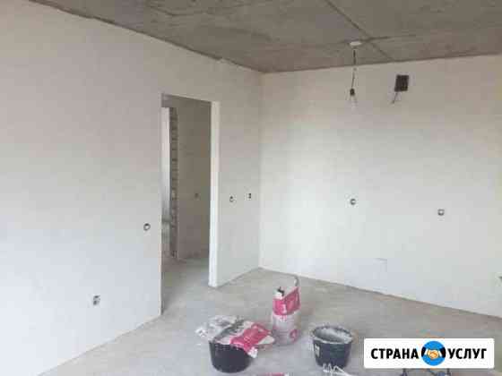Штукатурка и шпаклевка стен под обои Уфа