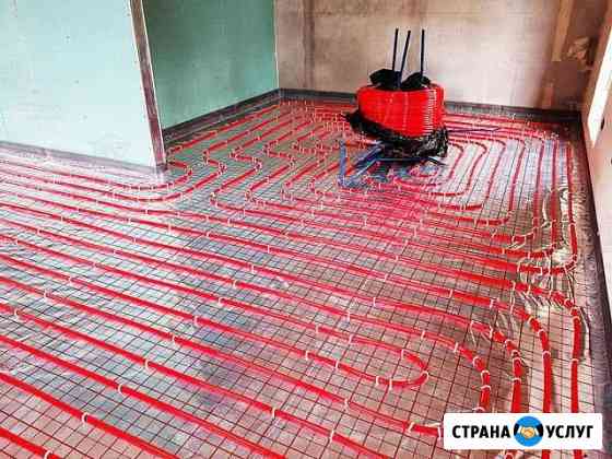 Теплый пол. Монтаж и обслуживание отопления Санкт-Петербург