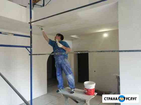 Шпаклёвка стен. Поклейка обоев Покраска Казань