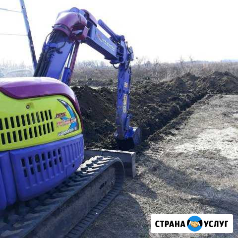 Услуги мини экскаватора -Бара Курчатов - изображение 1