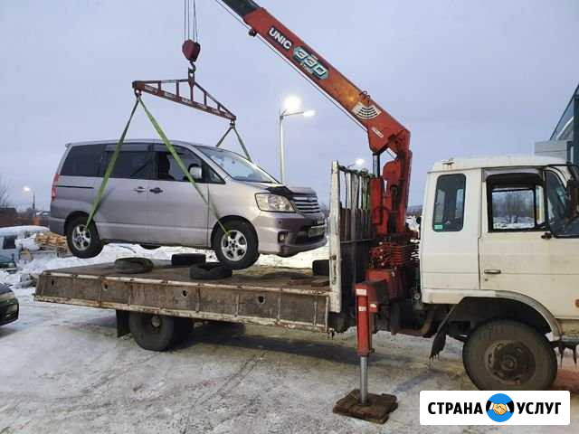 Услуги Эвакуатора борт 5т, стрела 3т Комсомольск-на-Амуре - изображение 1