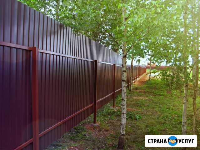 Установка заборов из профлиста Саранск - изображение 1
