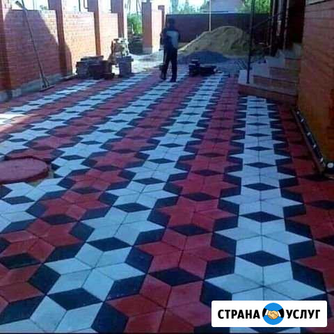 Укладка тротуарной плитки брусчатки и асфальта Самара - изображение 1