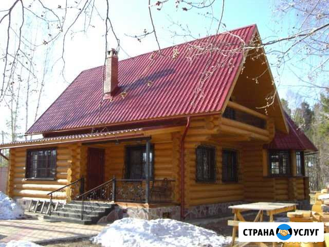 Срубы.сборка.фундамент.шлифовка.кровля.под ключ Пермь - изображение 1