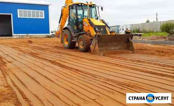 Услуги экскаватор погрузчик,фронтальный погрузчик Ижевск