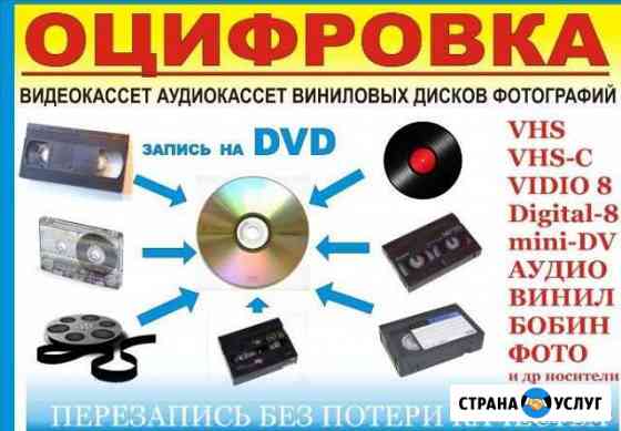 Перезапись с видео кассет на DVD диски Пятигорск