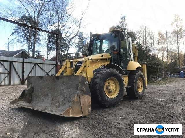 Услуги экскаватора-погрузчика Komatsu Ижевск - изображение 1