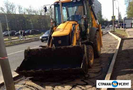 Аренда экскаватора погрузчика, камаз Домодедово