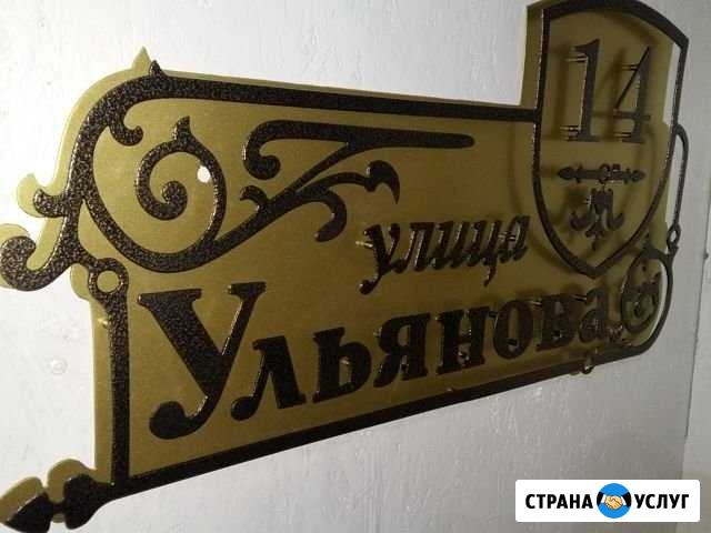 Адресные таблички из металла Набережные Челны - изображение 1