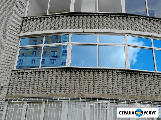 Тонирование окон солнцезащитной, зеркальной плёнко Омск - изображение 1