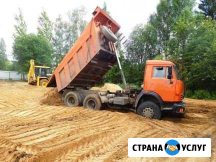 Доставка песка,земли,щебня Куровское - изображение 1