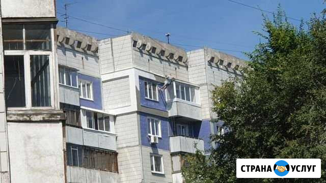 Утепление фасада,ремонт швов,покраска фасадов,пром Кемерово - изображение 1